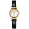 Women's Retro Style Alloy Case And Strap Round Dial Quartz Watch With Printed Logo
