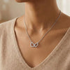 Women's Retro Style Copper Heart Pendant Necklace With Electroplated Geometric Design Regular Chain Elegant Clavicle Necklace