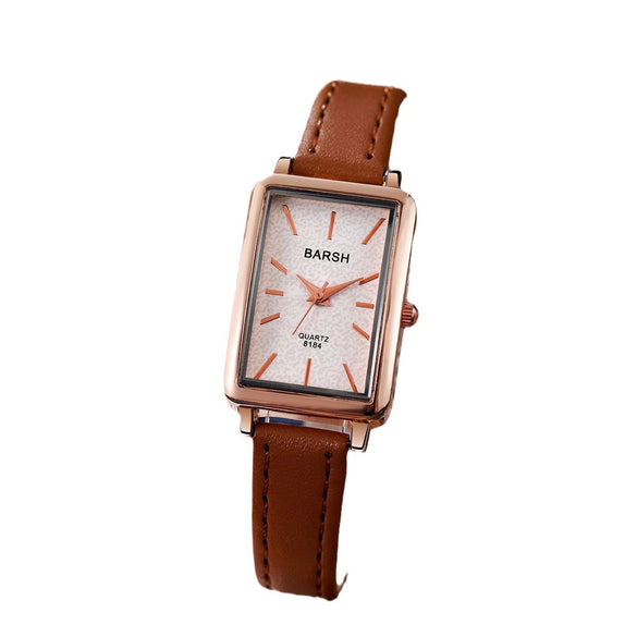 Women's Retro Style Square Zinc Alloy Case And Alloy Strap Quartz Watch