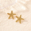 Women's Retro Sweet And Cool Heartshaped Stainless Steel Stud Earrings Nonfading Love Heart Jewelry