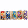 Women's Retro Wide Blue Leaf Geometric Pattern Opening Adjustable Ring With Electroplating