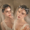 Women's Rhinestone Crown Headband Gold Tone Metal Princess Bridal Hair Accessory For Wedding Dress Photography
