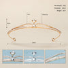 Women's Rhinestone Crown Headband With Geometric Zinc Alloy Design For Bridal Wedding Headwear And Formal Events