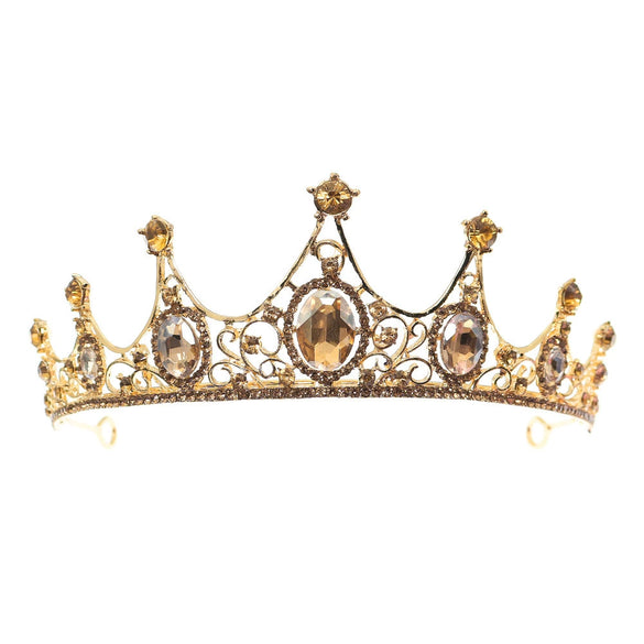 Women's Rhinestone Crown Hollow Alloy Headband Hair Accessories