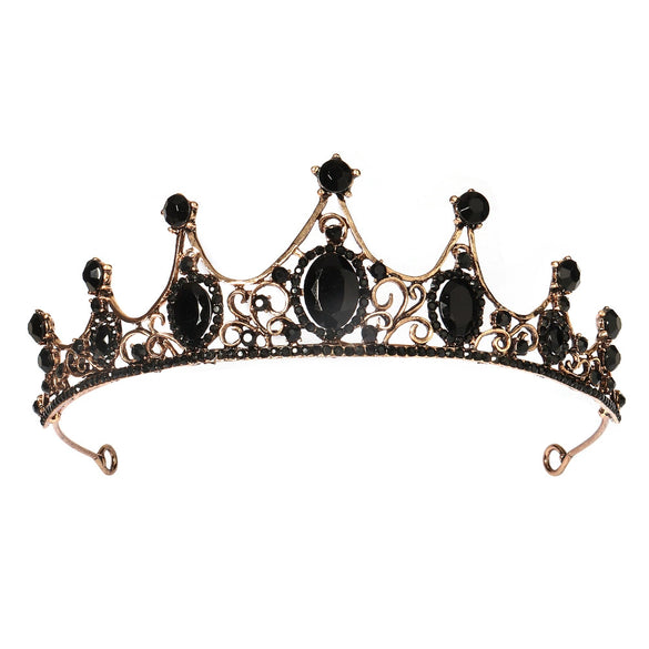 Women's Rhinestone Crown Hollow Alloy Headband Hair Accessories