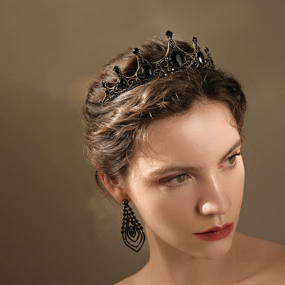 Women's Rhinestone Crown Hollow Alloy Headband Hair Accessories