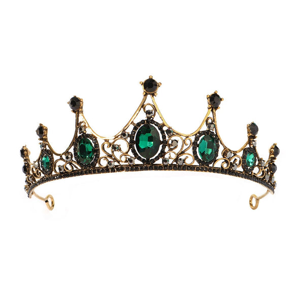 Women's Rhinestone Crown Hollow Alloy Headband Hair Accessories
