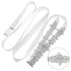 Women’s Rhinestone Floral Woven Bridal Belt With Diamond Embellishments Elegant Luxury Wedding Dress Accessory