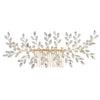 Women's Rhinestone Flower Hair Comb Handmade Woven Headdress For Bridal Wedding And Traditional Dress