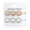 Women's Rhinestone Letter Hair Side Clip Sparkling Text Design Bangs Hairpin Accessory