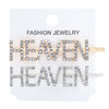 Women's Rhinestone Letter Hair Side Clip Sparkling Text Design Bangs Hairpin Accessory