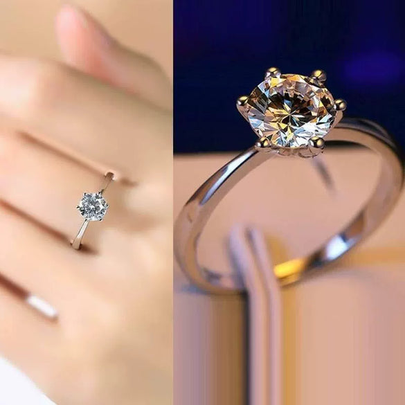 Women's Rhombus Pattern Alloy Ring With Electroplated Finish Adjustable Open Ring Engagement Jewelry