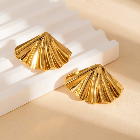 Women's Round Hoop And Bow Tie Stainless Steel Earrings With Electroplating Non Fading Geometric And Personalized Style