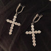 Women's Round Zircon Geometric Style Copper Earrings