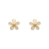 Women's S925 Silver And Alloy Flower Pearl Earrings With Geometric Design And Electroplating