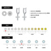 Women's S925 Silver Cross Earrings With Mosan Diamond Featuring Letters Numbers And Text Patterns