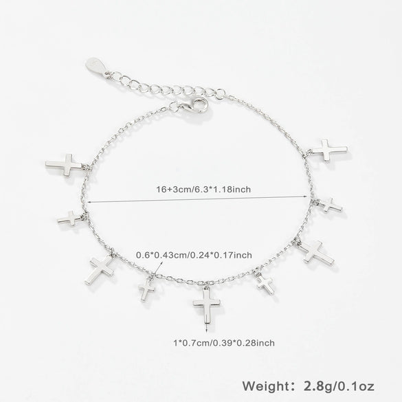 Women's S925 Silver Geometric Clavicle Necklace With Electroplating