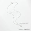 Women's S925 Silver Geometric Clavicle Necklace With Electroplating