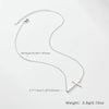 Women's S925 Silver Geometric Clavicle Necklace With Electroplating