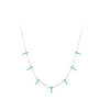 Women's S925 Silver Geometric Microinlay Bohemian Short Necklace Choker Neck Jewelry