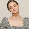 Women's S925 Silver Geometric Microinlay Bohemian Short Necklace Choker Neck Jewelry