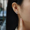 Women's S925 Silver Geometric Moissanite Inlay Earrings