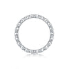 Women's S925 Silver Geometric Moissanite Ring Set With Diamonds Fashion Style
