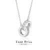 Women's S925 Silver Geometric Ring Pendant Necklace