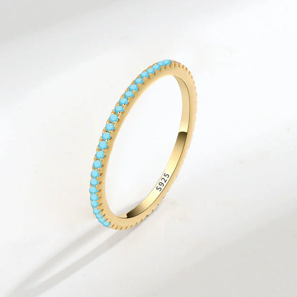 Women's S925 Silver Geometric Single Row Diamond Tail Ring With Electroplating