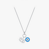 Women's S925 Silver Geometric Street Style Diamond Enamel Clavicle Necklace