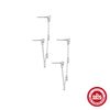 Women's S925 Silver Minimalist Circle Pendant Tassel Stacked Ear Pin Ear Studs With Geometric Design