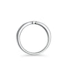 Women's S925 Silver Moissanite Cross Ring With Geometric Design