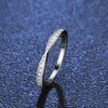 Women's S925 Silver Moissanite Cross Ring With Geometric Design