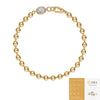 Women's S925 Silver Moissanite Inlay Geometric Round Bead Fashion Bracelet