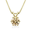 Women's S925 Silver Moissanite Pendant Necklace With Animal Zodiac Pattern And Round Shape Set With Precious Stones
