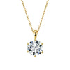Women's S925 Silver Necklace With Geometric Zircon Pendant And O Word Chain Electroplated