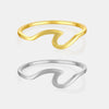 Women's S925 Silver Ring With Laser Cutting Herringbone Large Wave And Bird Head Design Crown Pattern Electroplated With Platinum Or 18K Gold