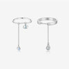Women's S925 Sterling Silver Adjustable Open Ring With Geometric Design And Electroplating