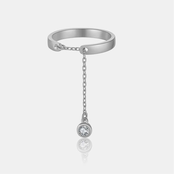 Women's S925 Sterling Silver Adjustable Open Ring With Geometric Design And Electroplating