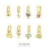 Women's S925 Sterling Silver Animal Zodiac Zircon Earrings With Niche Design Sense