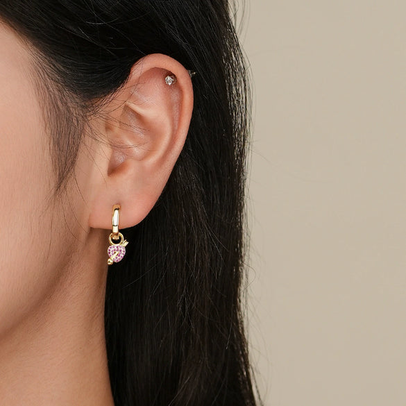 Women's S925 Sterling Silver Animal Zodiac Zircon Earrings With Niche Design Sense