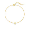 Women's S925 Sterling Silver Bow Geometric Pattern Simple Minimalist Classic Bracelet With Electroplating Finish