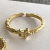 Women's S925 Sterling Silver Bow Tie Design Ring With Electroplating