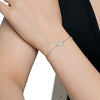 Women's S925 Sterling Silver Butterfly Microinlaid Zircon Electroplated Bracelet Insects Style