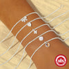 Women's S925 Sterling Silver Cauliflower Chain Bracelet With Gypsophila And Moonlight Gemstone Geometric Design And Real Gold Plating