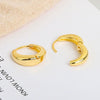 Women's S925 Sterling Silver Circle Earrings Simple Minimalist Hoop Style Earrings