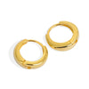 Women's S925 Sterling Silver Circle Earrings Simple Minimalist Hoop Style Earrings