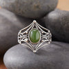 Women's S925 Sterling Silver Colored Gemstone Ring Set With Gemstones Natural Gemstone Moonstone Topaz Tiger Eye Blue Crystal Exotic Geometric