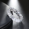 Women's S925 Sterling Silver Crown Ring With Full Zircon Inlay Electroplated Cartoon Geometric Style Fine Jewelry