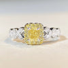 Women's S925 Sterling Silver Cute Simple Pink Heart Ring With Ice Flower Cut Zircon And Diamond Design